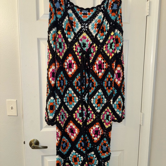 Long Colorful Crochet Duster/Cardigan! - Picture 3 of 3